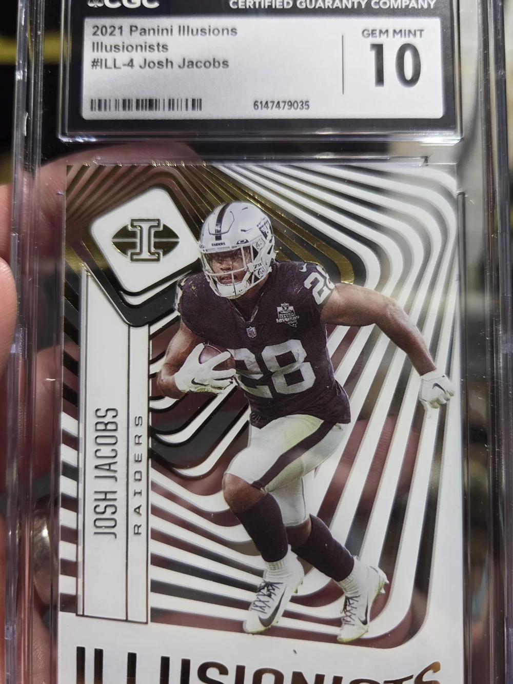🏈 FLAWLESS CGC 10 GEM MINT JOSH JACOBS — HIGH-IMPACT 